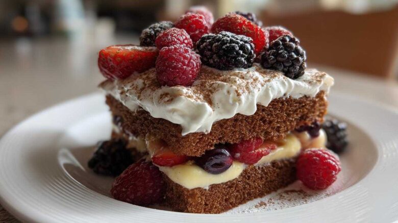 Gingerbread Trifle with Berries