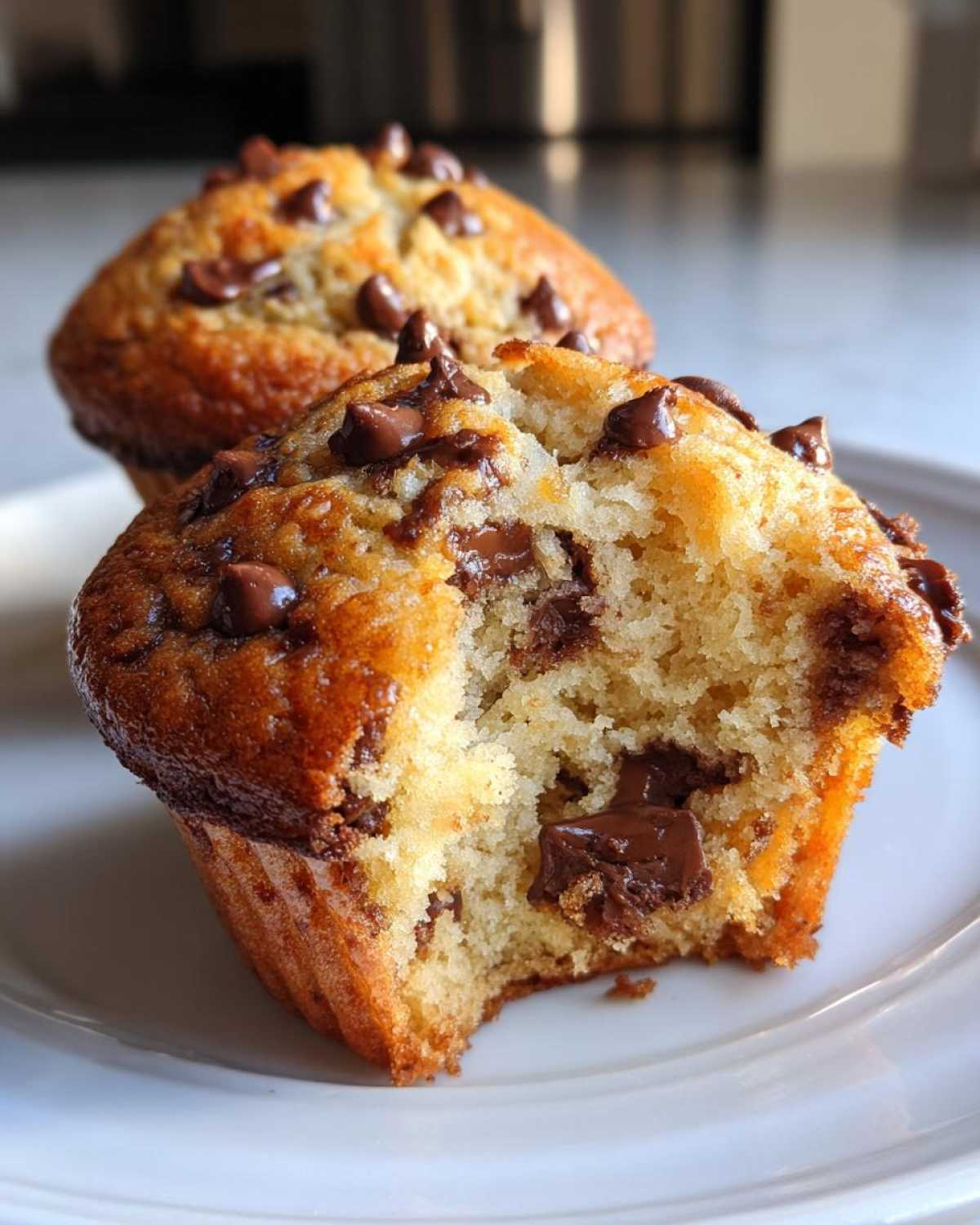 Gluten-free chocolate chip muffins - detail 1