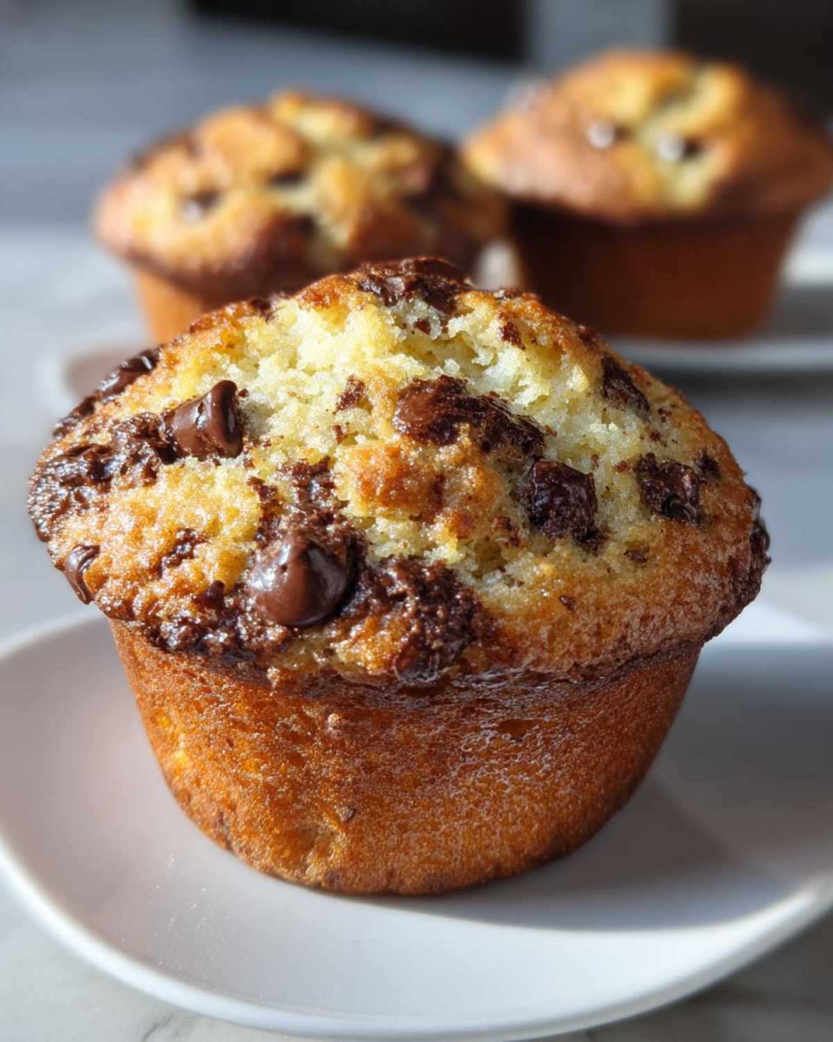 Gluten-free chocolate chip muffins - detail 2