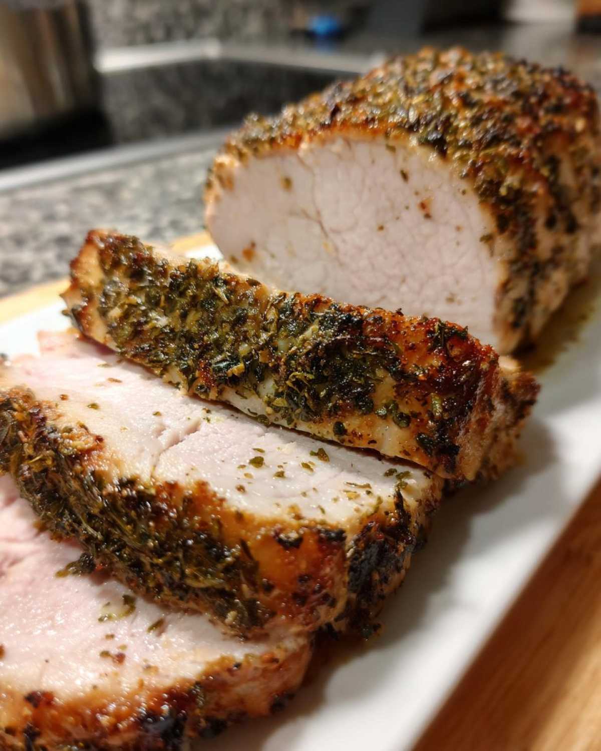 Herb Crusted Pork Loin Roast - detail 2