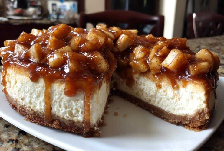 Homemade Caramel Apple Cheesecake