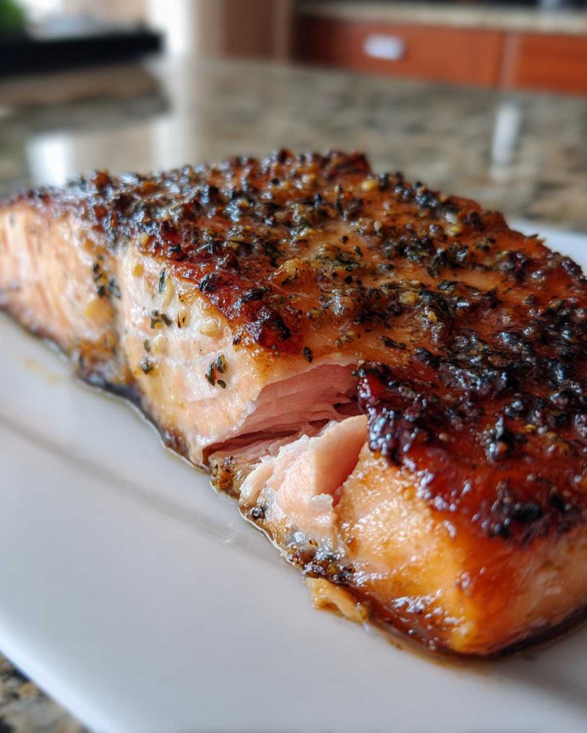 Honey Dijon Glazed Salmon - detail 1