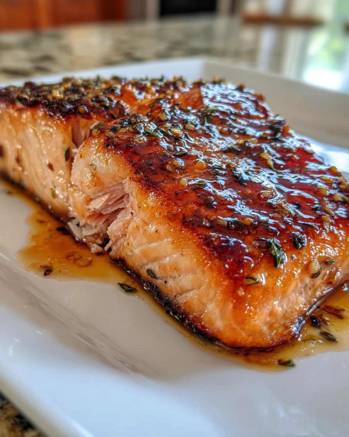 Honey Dijon Glazed Salmon - detail 3