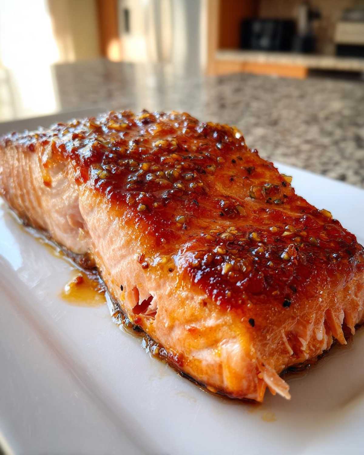 Honey Dijon Glazed Salmon - detail 4