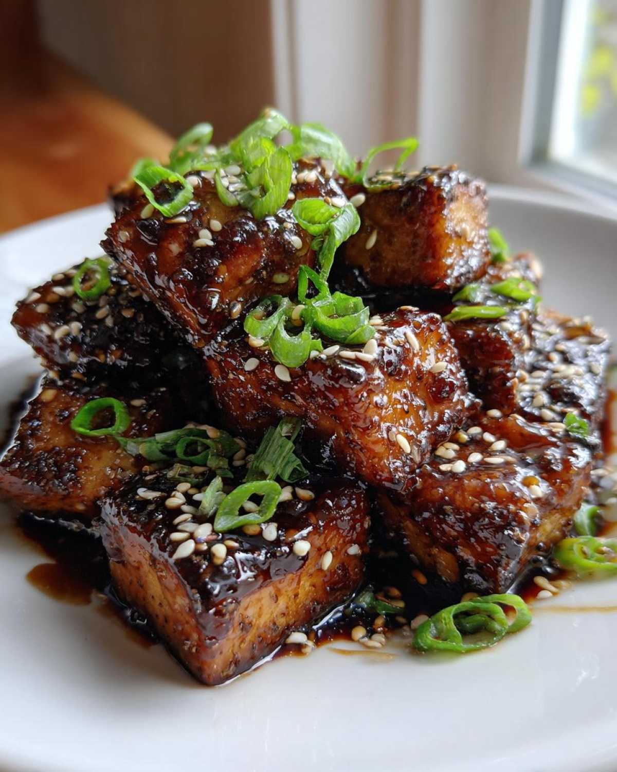 Honey Soy Glazed Tofu - detail 2