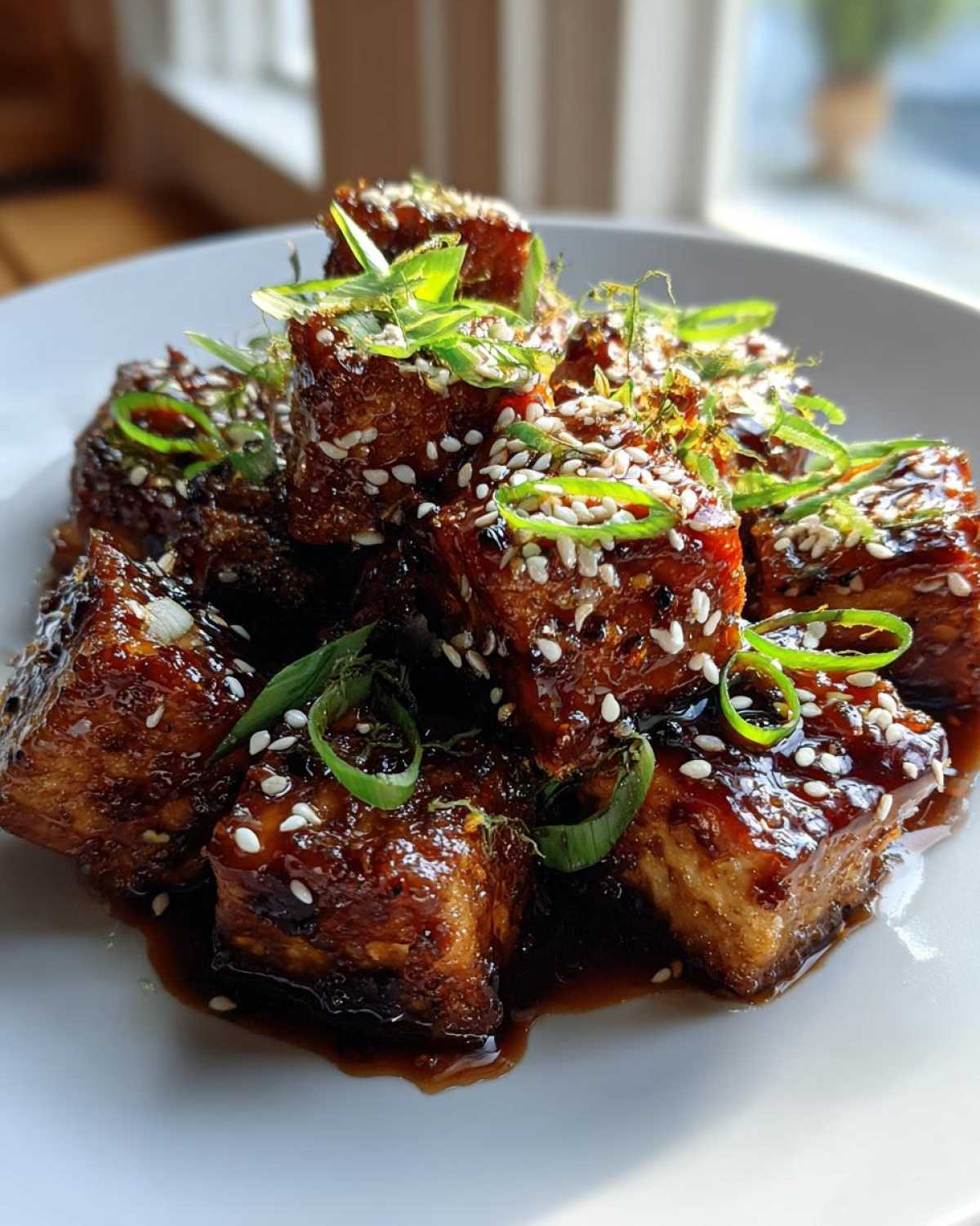 Honey Soy Glazed Tofu - detail 3