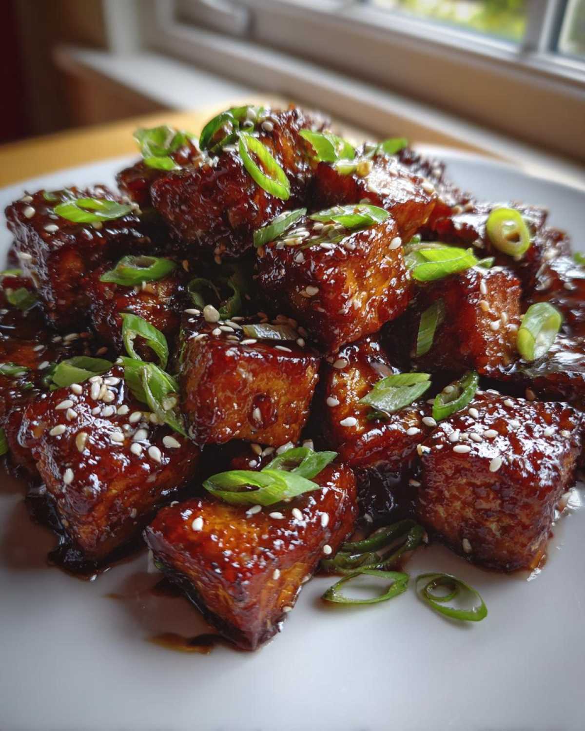 Honey Soy Glazed Tofu - detail 4