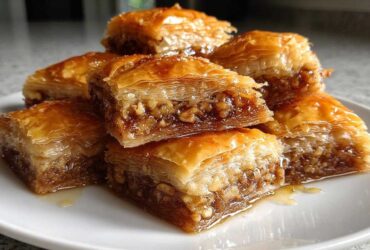 Honey Walnut Baklava Bites