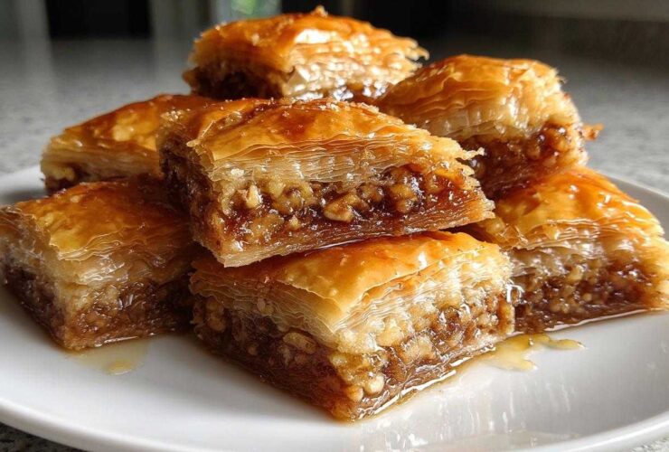 Honey Walnut Baklava Bites