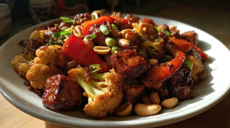 Kung Pao Cauliflower Stir Fry