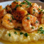 Lemon Garlic Butter Shrimp and Grits