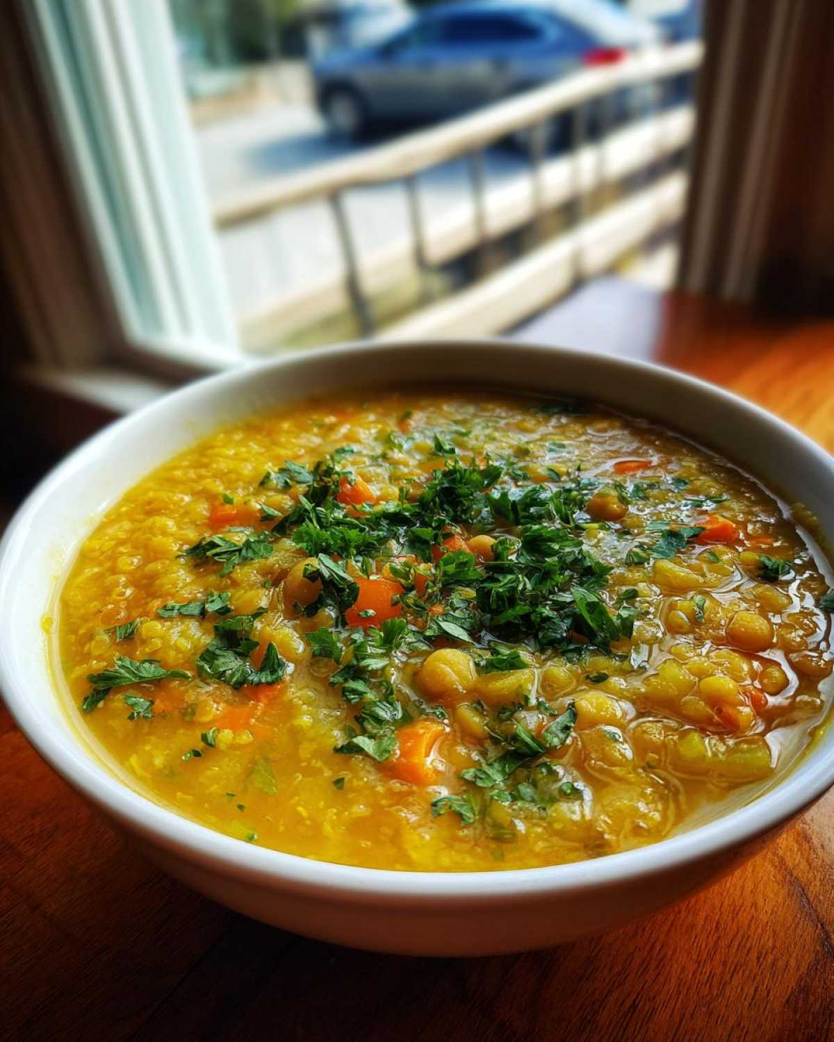 Lemony Chickpea Lentil Soup - detail 3