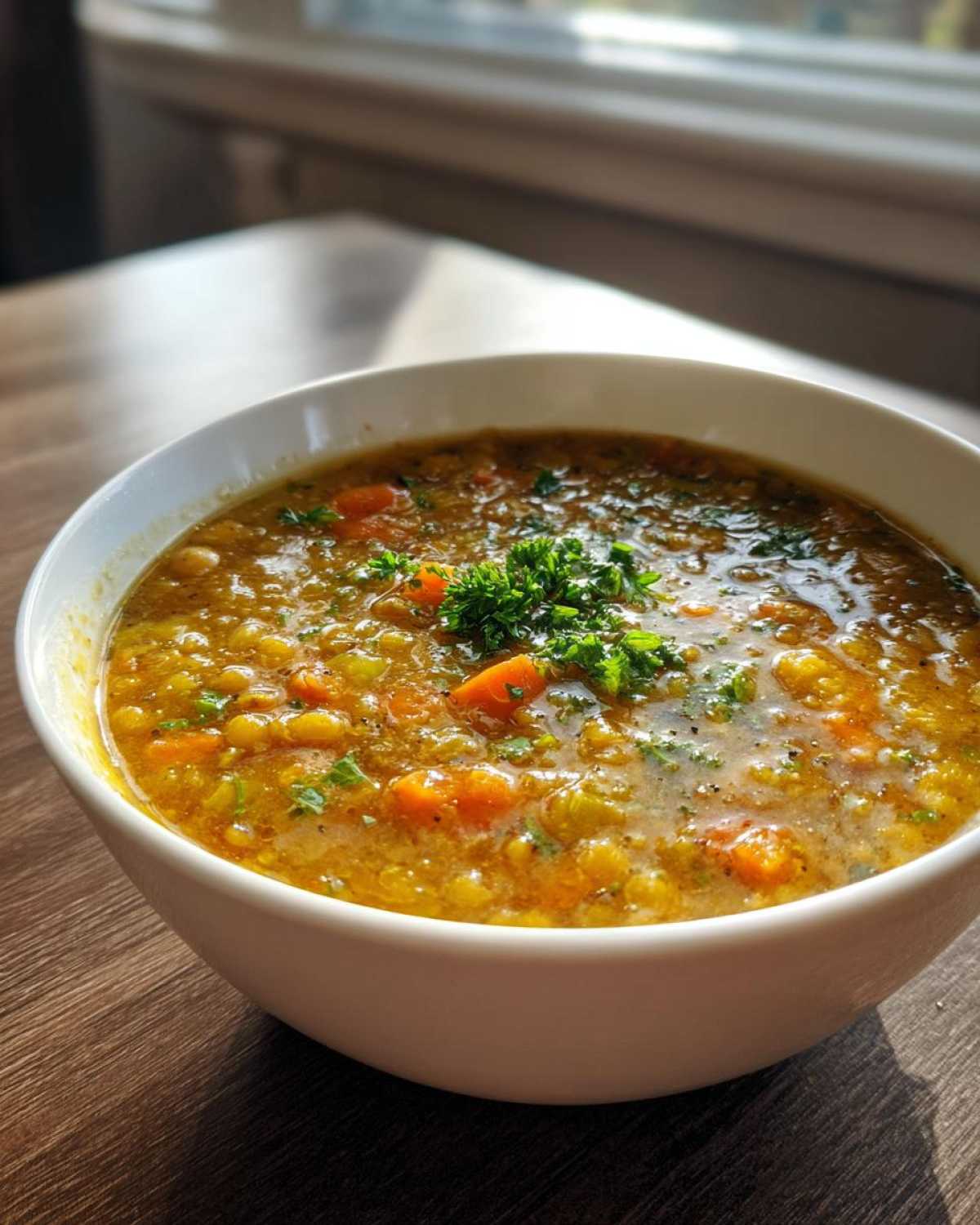 Lemony Chickpea Lentil Soup - detail 4