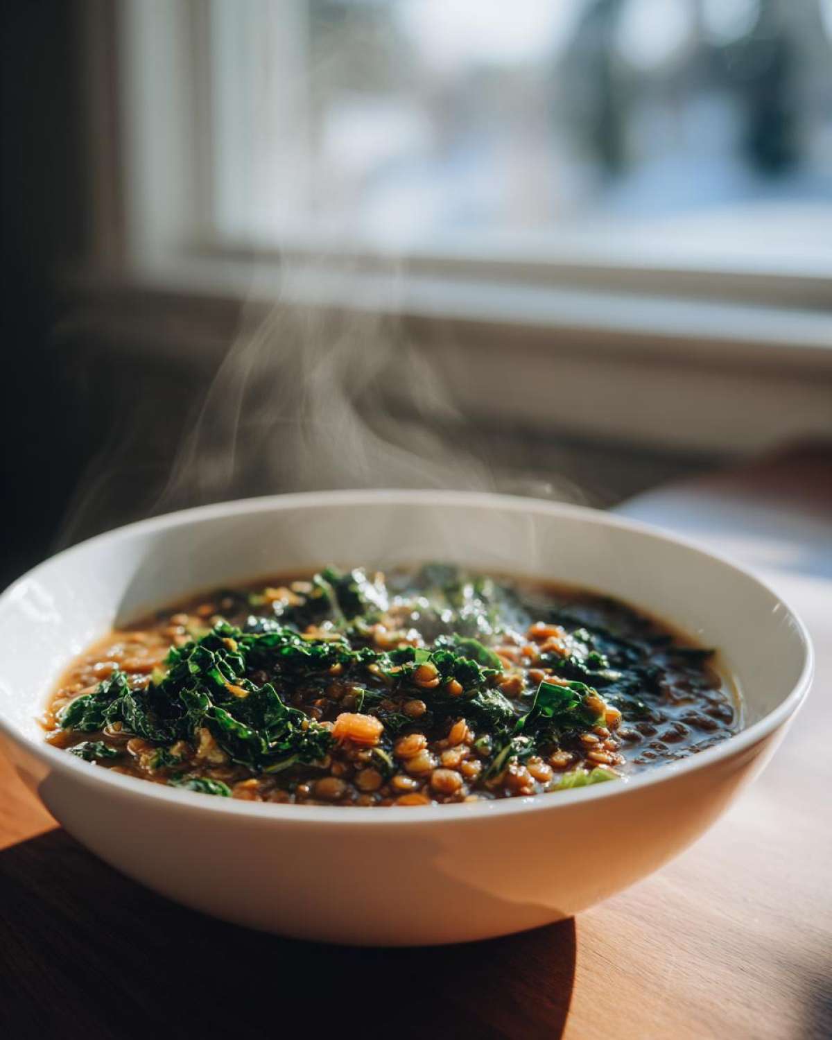 Lentil Kale Winter Soup - detail 4