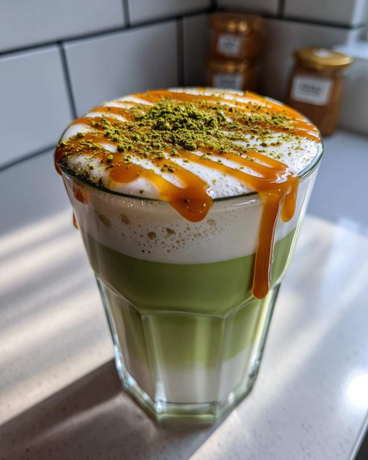 Maple Caramel Matcha Latte - detail 1