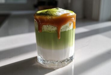 Maple Caramel Matcha Latte