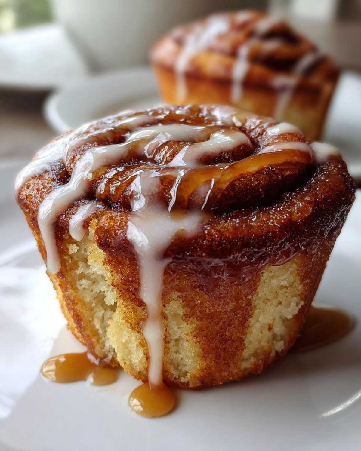Maple Cinnamon Roll Cupcakes - detail 3