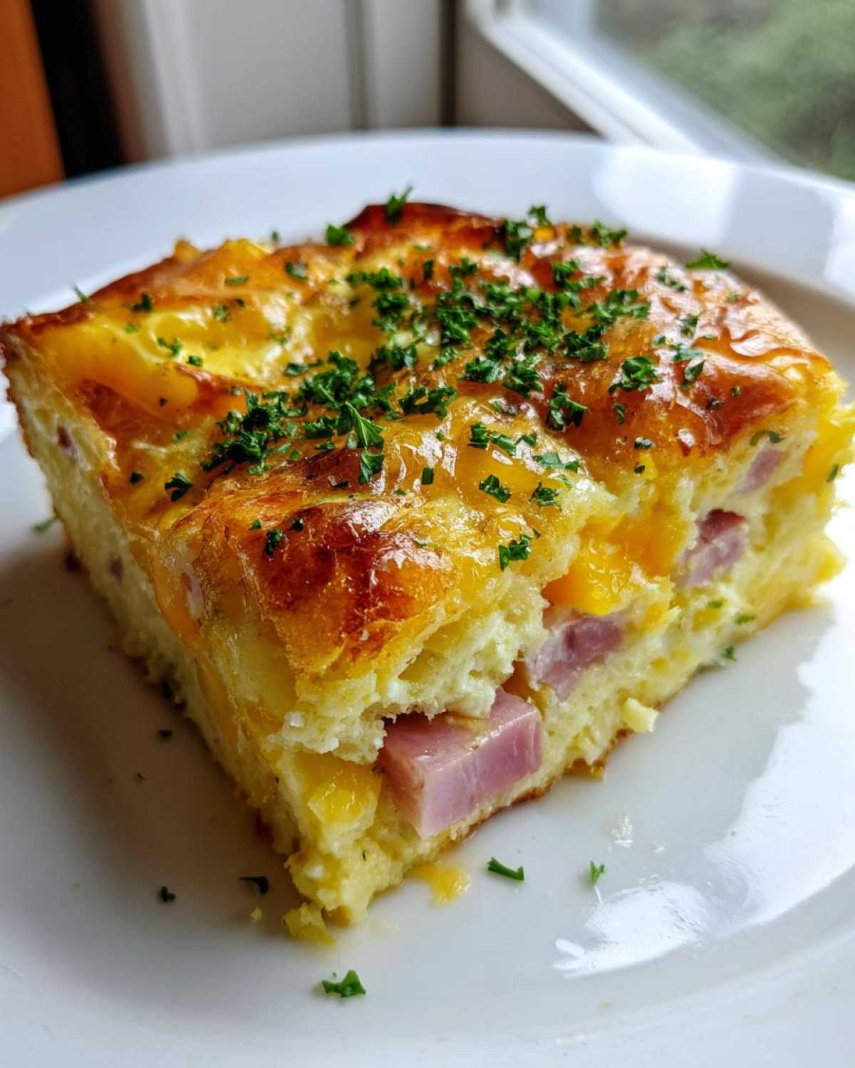 Maple Glazed Ham and Egg Bake - detail 1