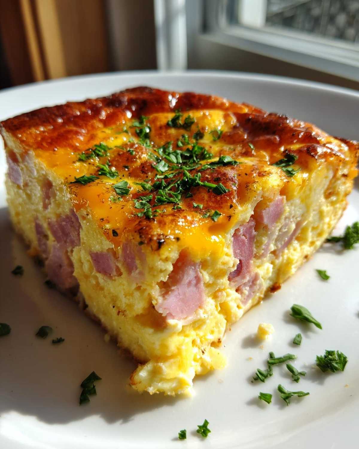 Maple Glazed Ham and Egg Bake - detail 2