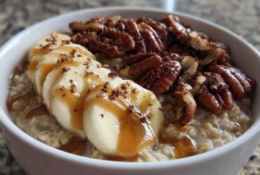 Maple Pecan Banana Oatmeal
