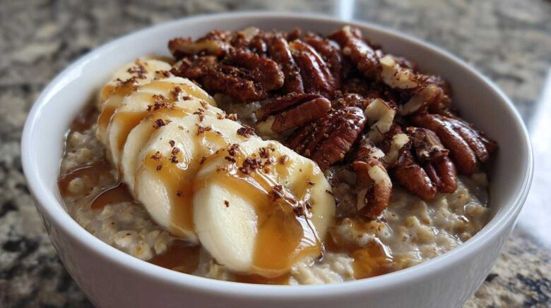 Maple Pecan Banana Oatmeal