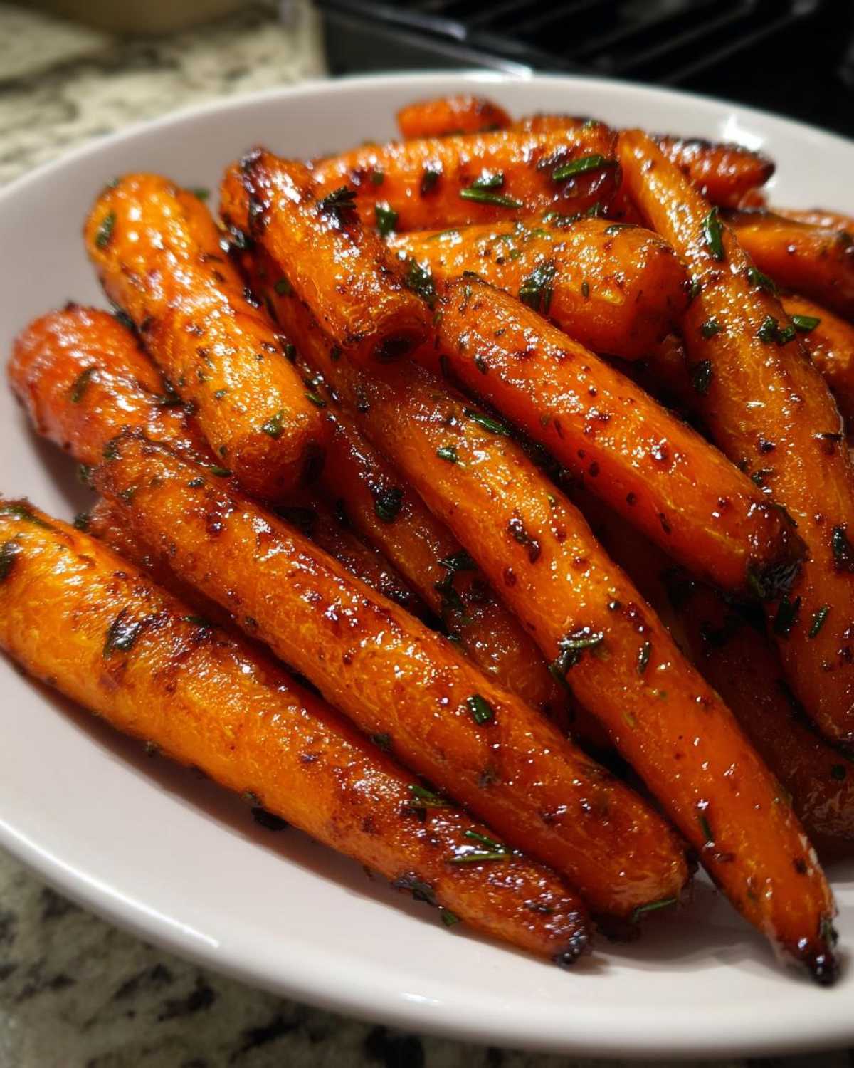 Maple Rosemary Roasted Carrots - detail 1