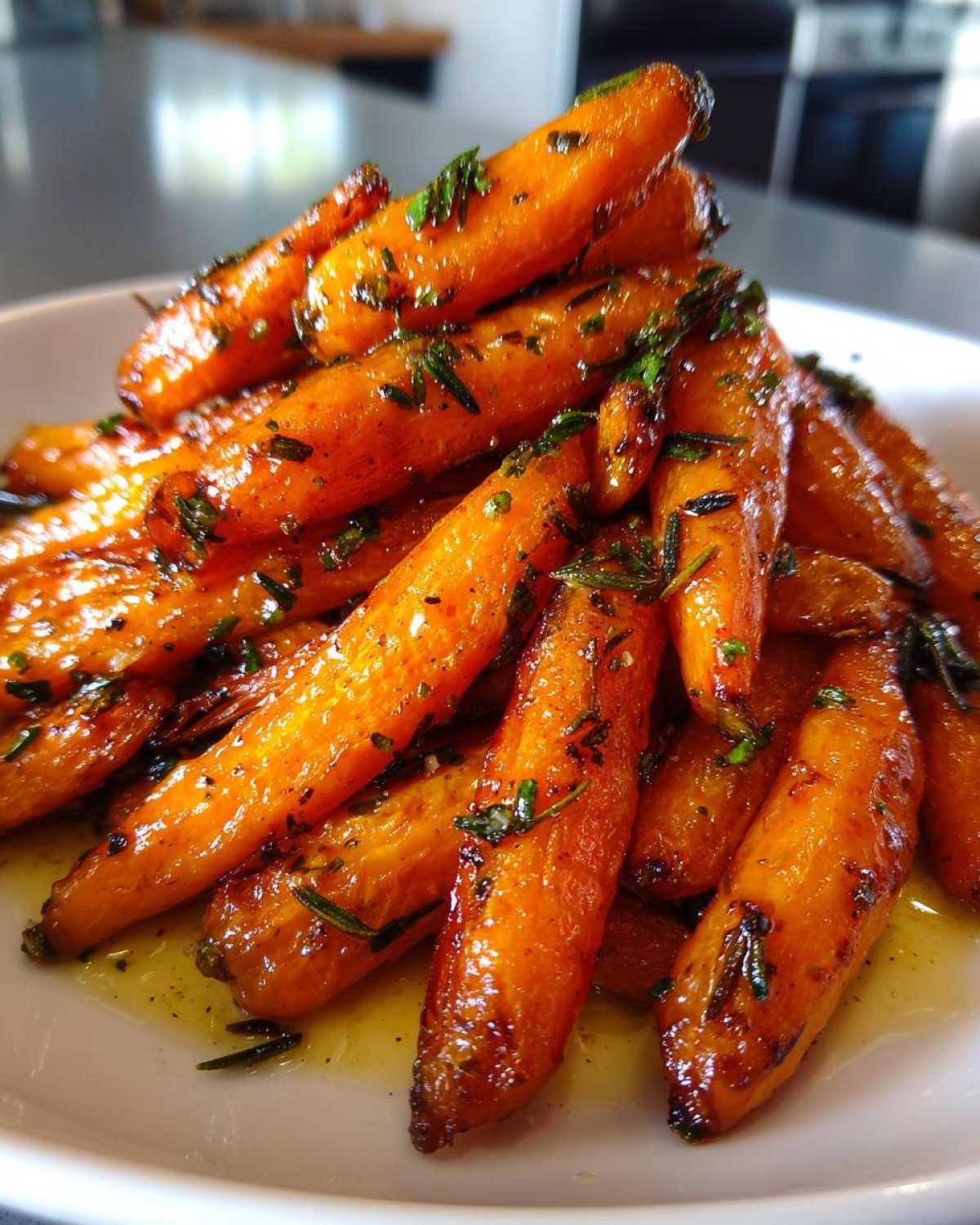 Maple Rosemary Roasted Carrots - detail 3