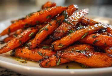 Maple Rosemary Roasted Carrots