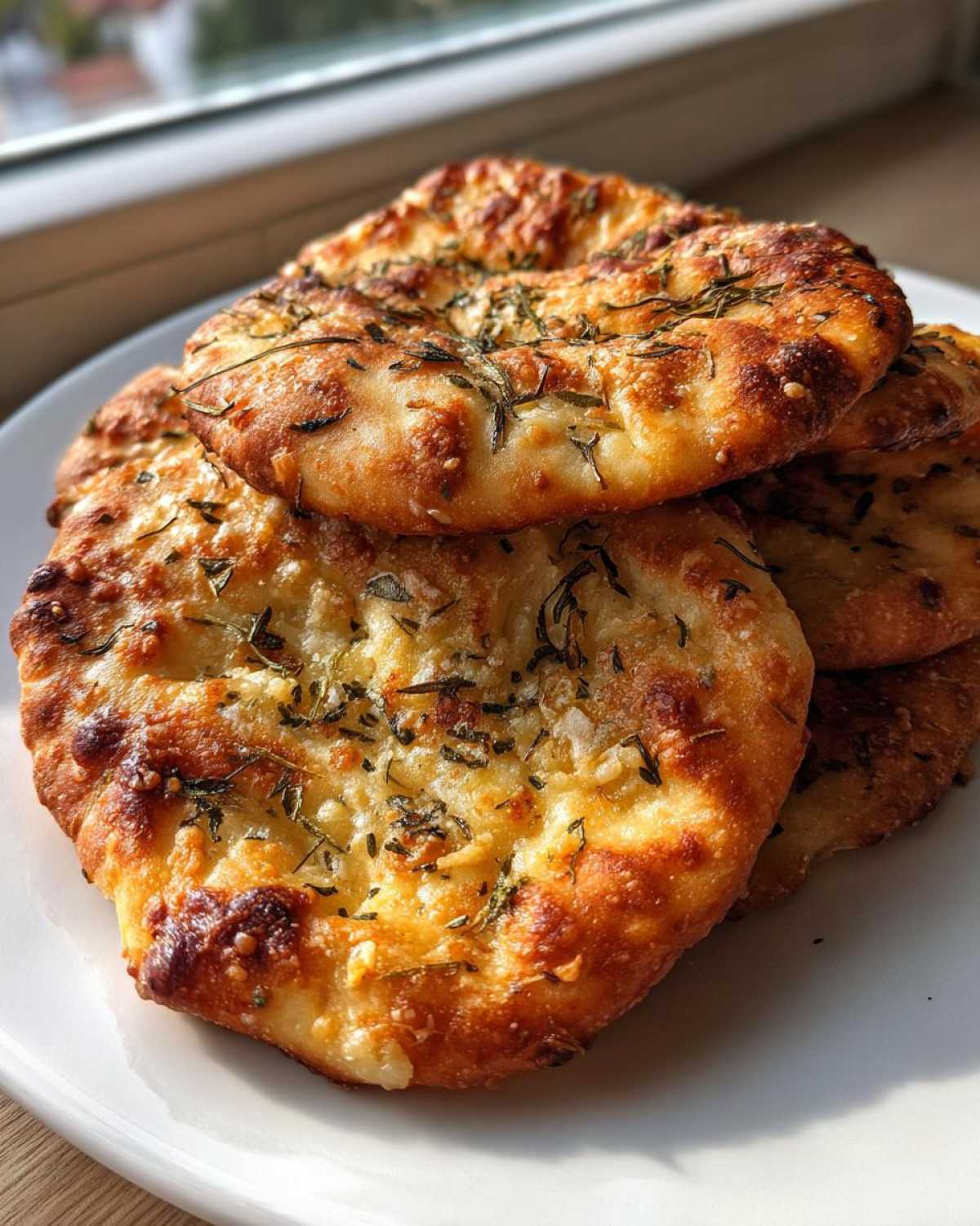 Mini Cheesy Herb Flatbreads - detail 1