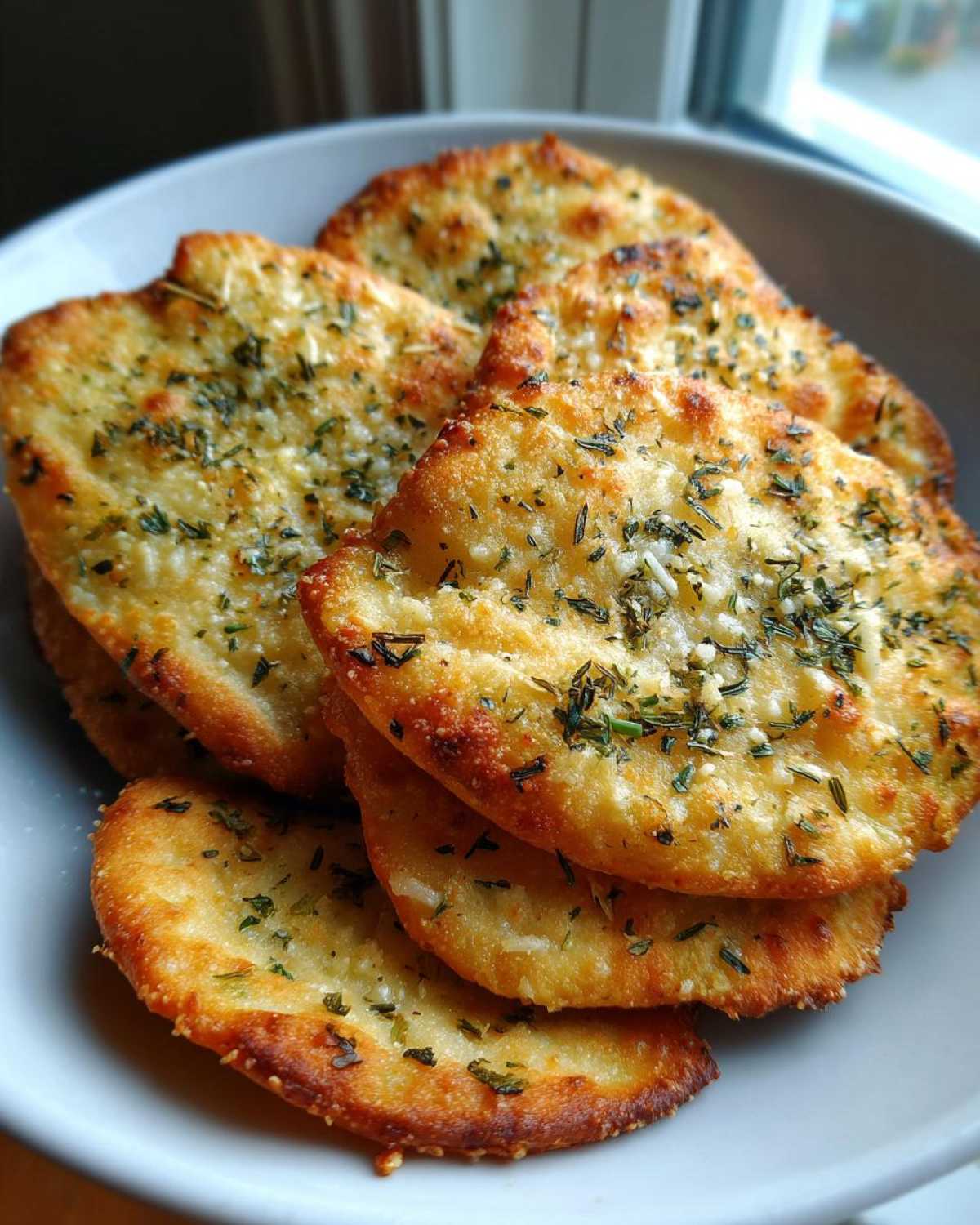 Mini Cheesy Herb Flatbreads - detail 2