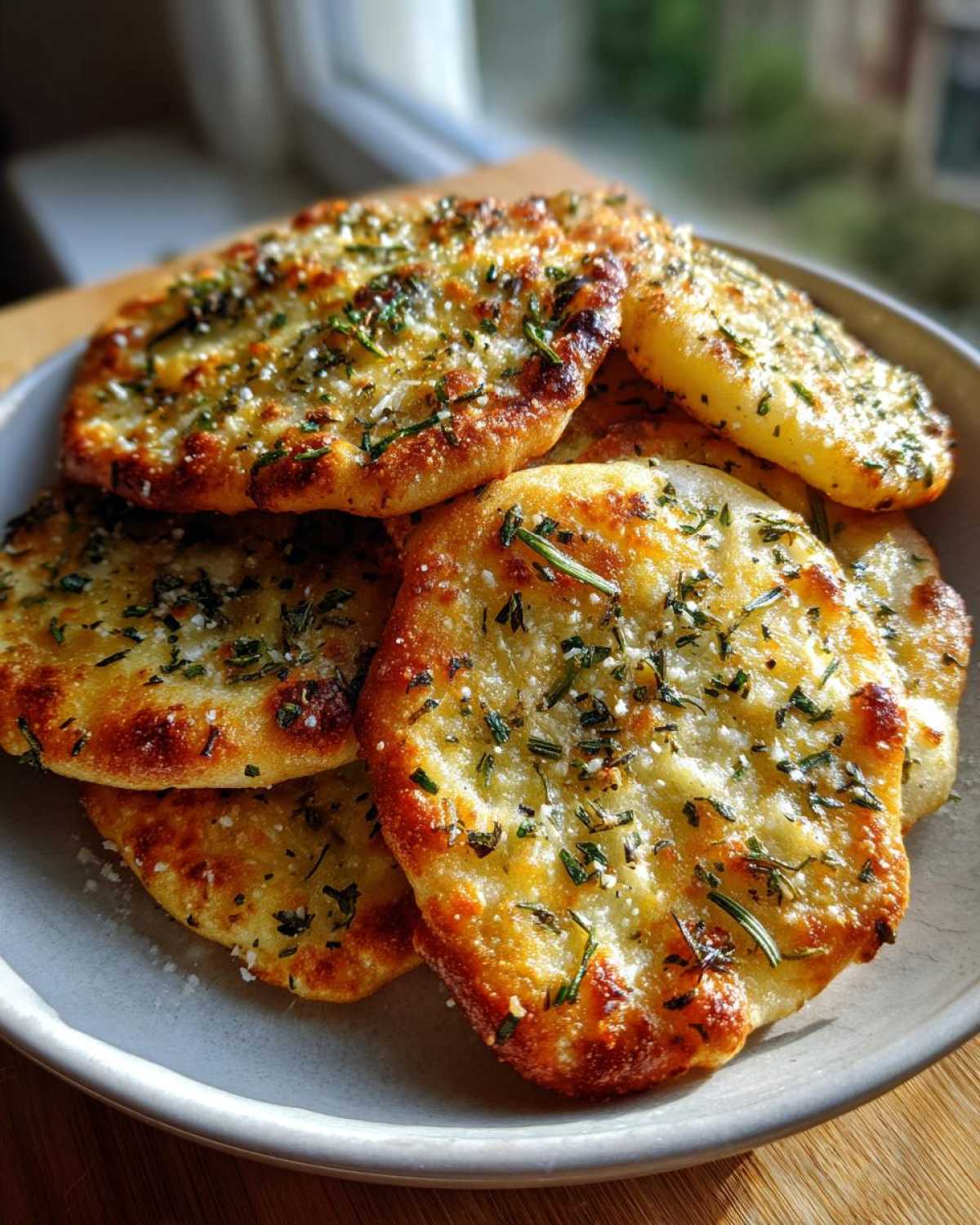 Mini Cheesy Herb Flatbreads - detail 3
