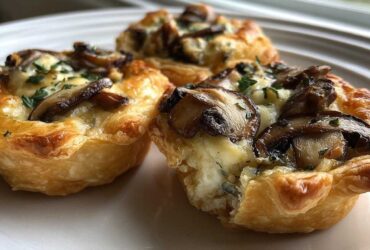Mini Mushroom Brie Tartlets
