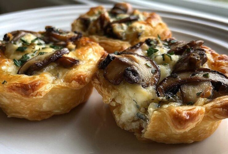 Mini Mushroom Brie Tartlets