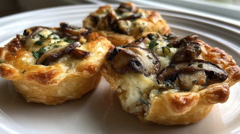 Mini Mushroom Brie Tartlets
