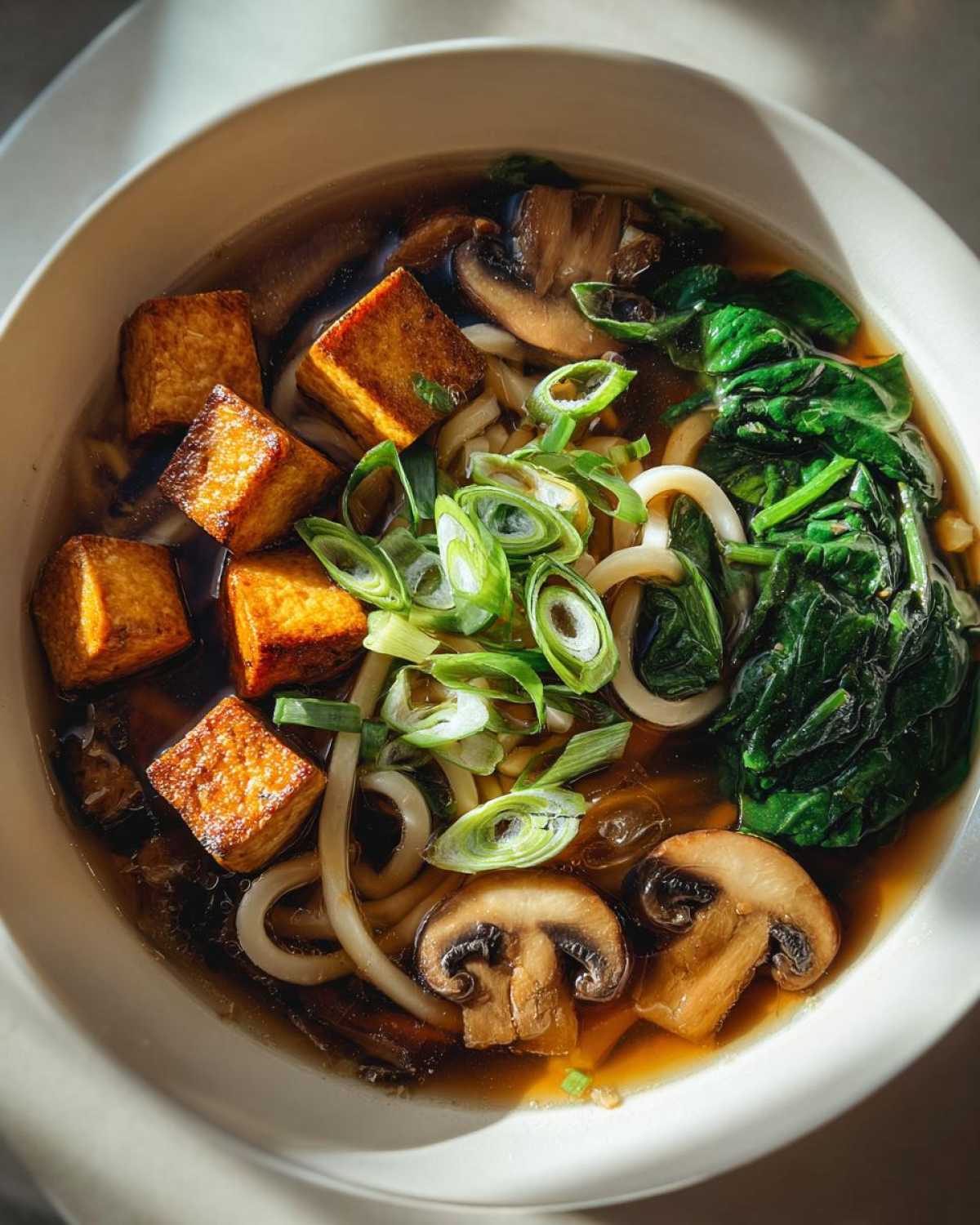 Miso Tofu Noodle Soup - detail 1