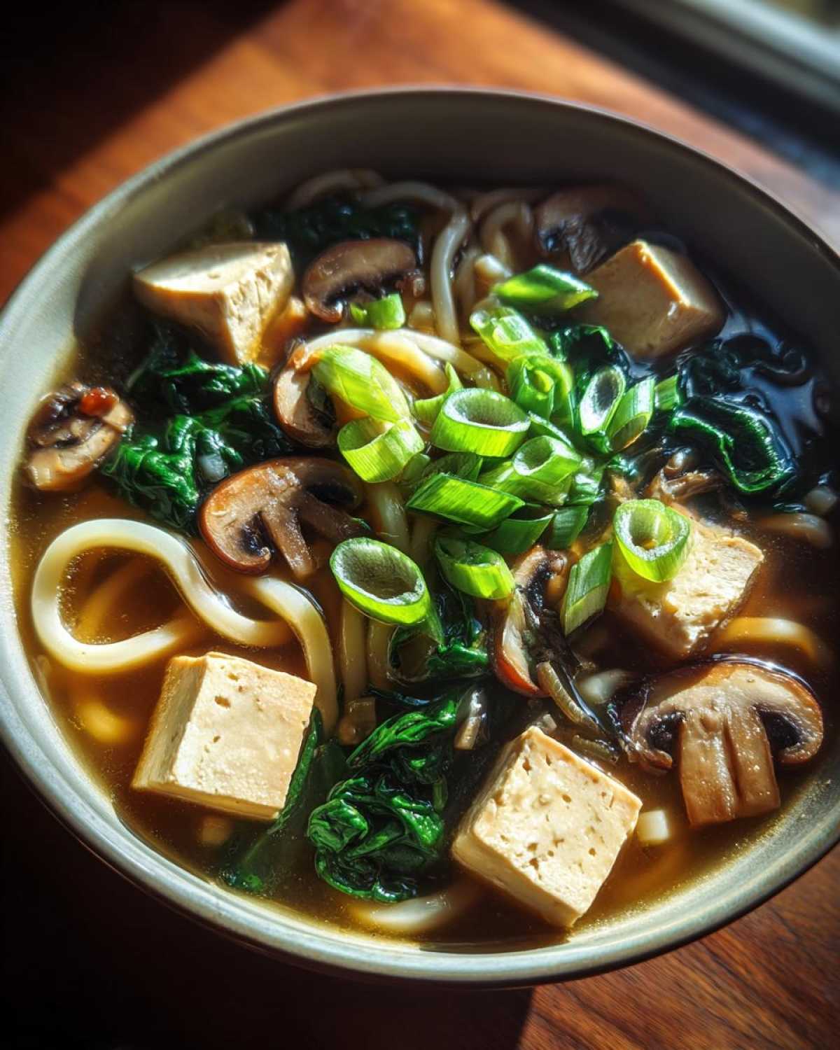 Miso Tofu Noodle Soup - detail 2