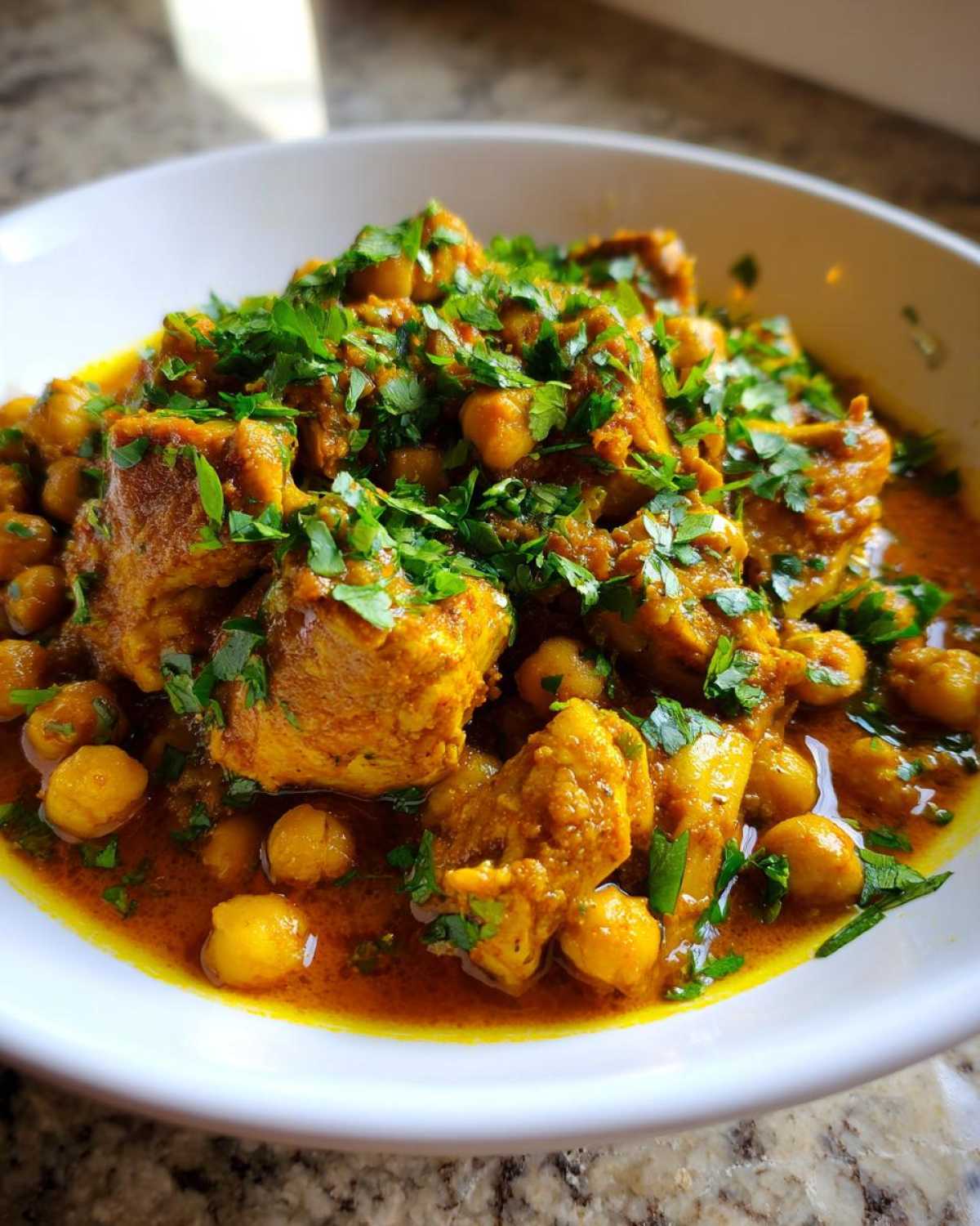 Moroccan Chicken Tagine with Chickpeas - detail 1