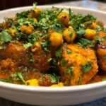 Moroccan Chicken Tagine with Chickpeas