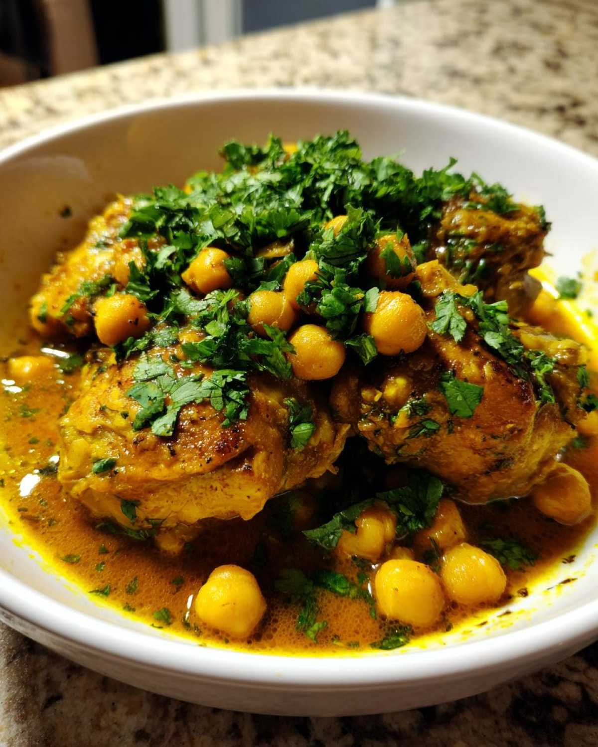 Moroccan Chicken Tagine with Chickpeas - detail 2