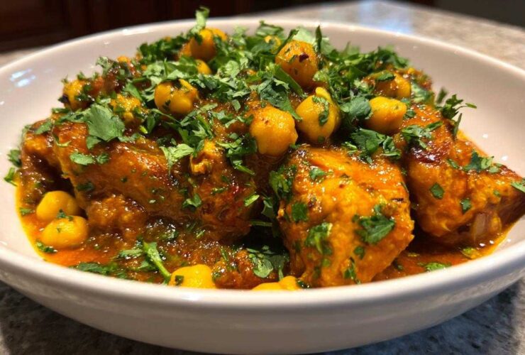 Moroccan Chicken Tagine with Chickpeas