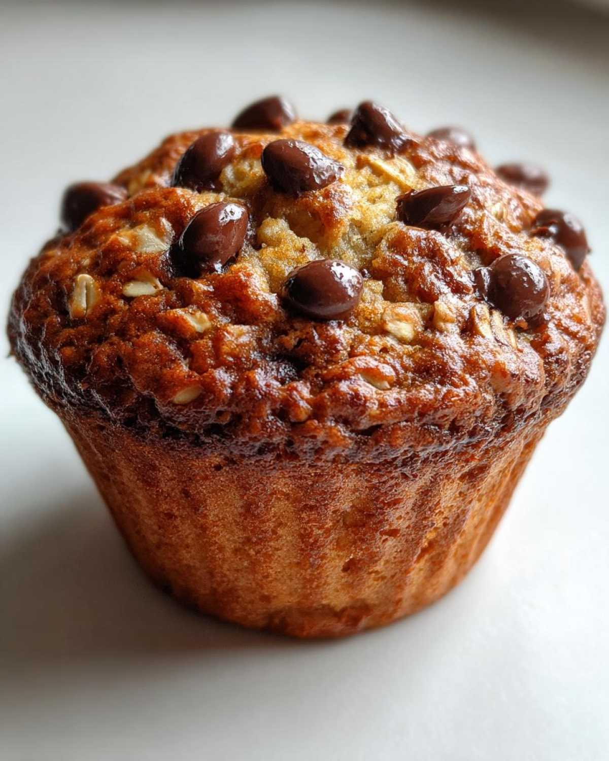 Oatmeal chocolate chip muffins - detail 3