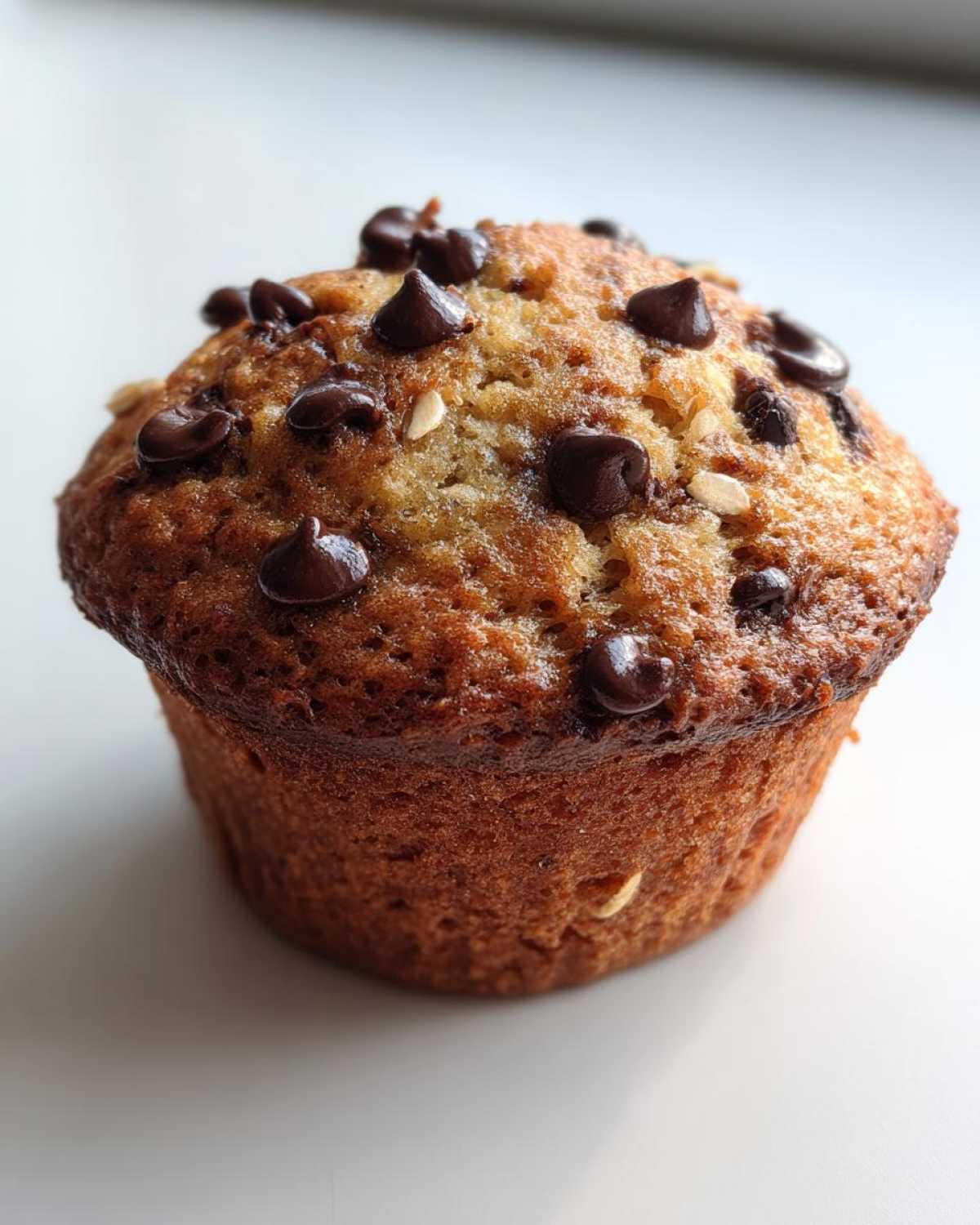 Oatmeal chocolate chip muffins - detail 4