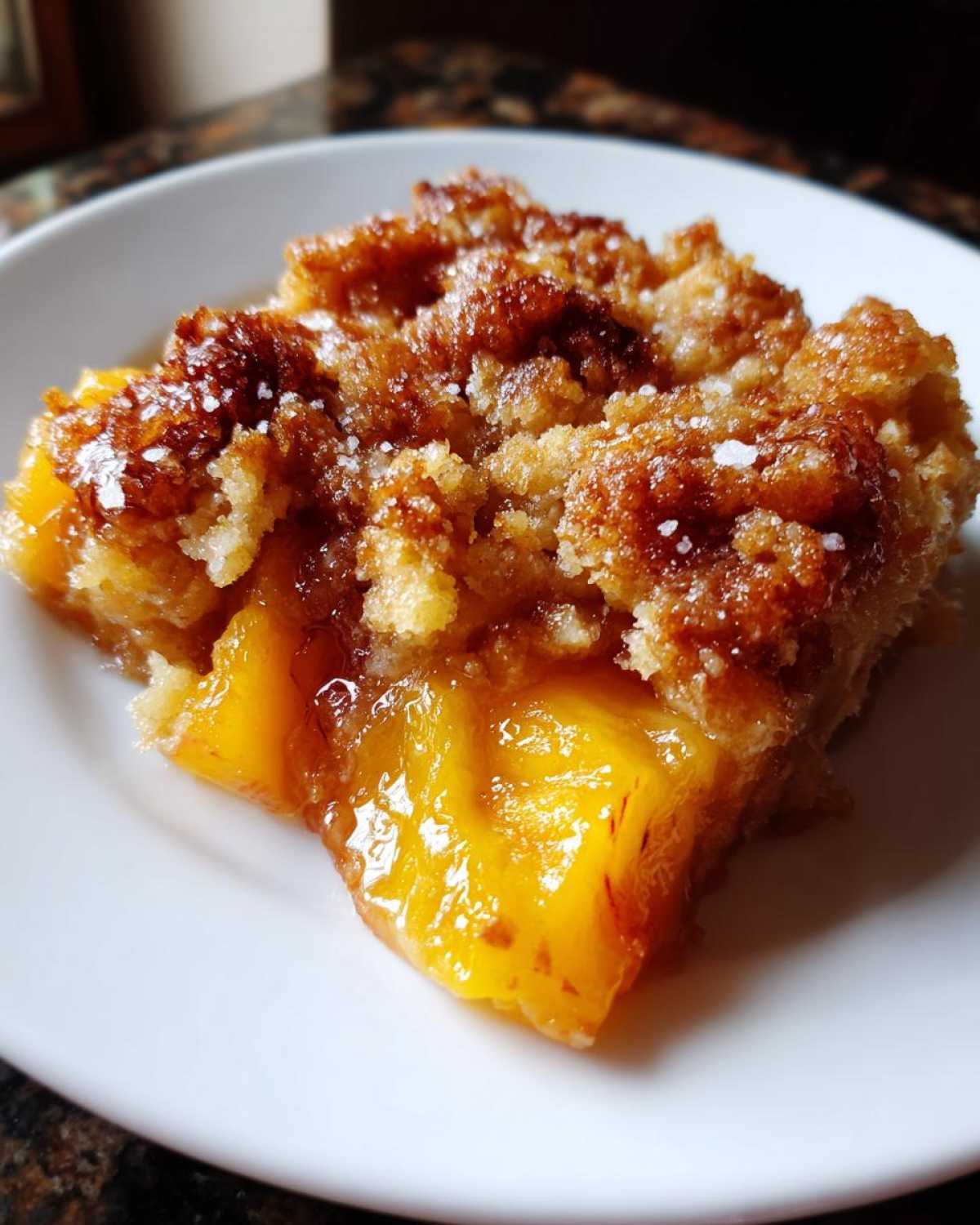 Peach Cobbler with Fresh Peaches - detail 2