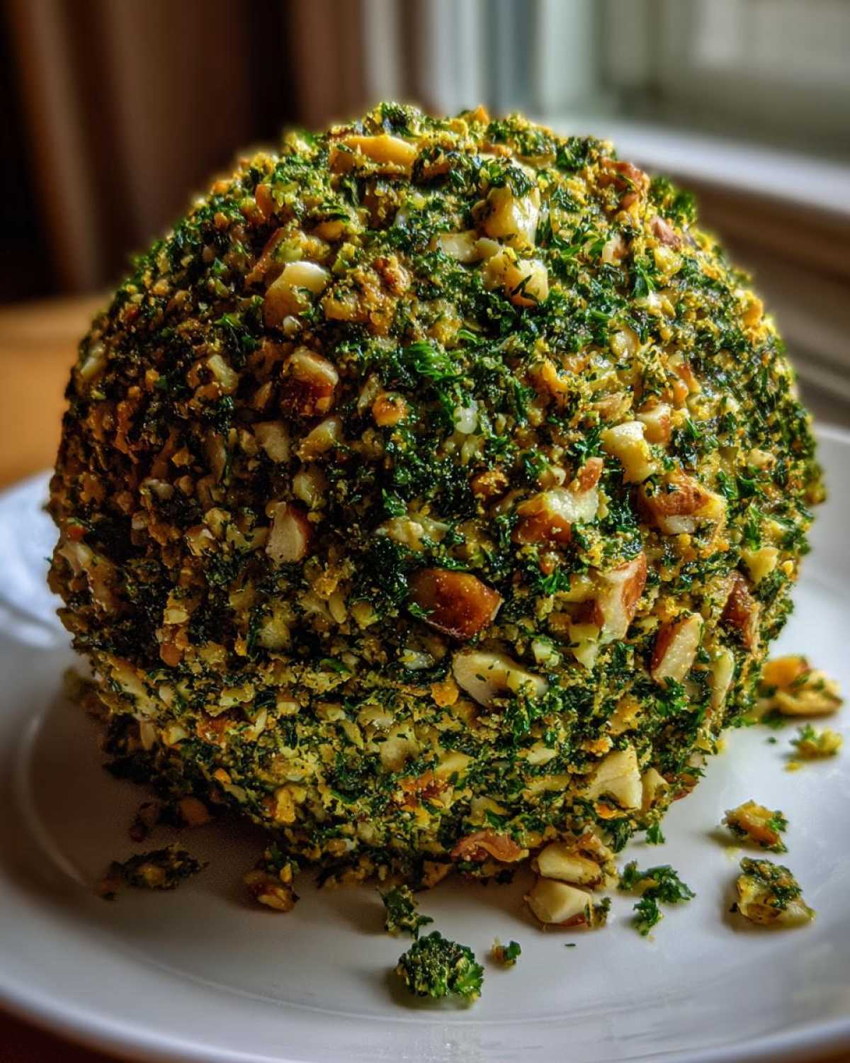 Pesto Cheddar Cheese Ball - detail 3