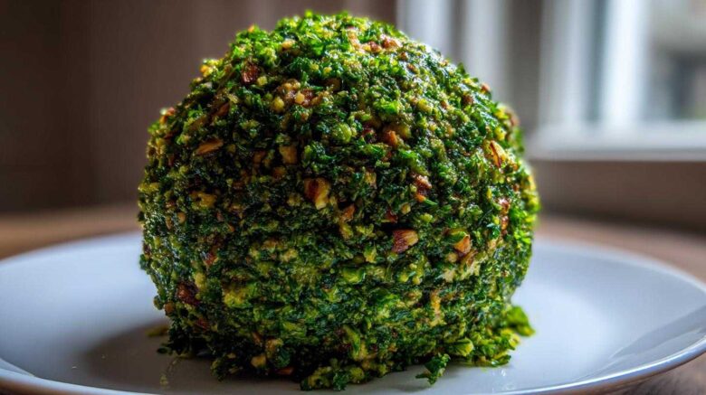 Pesto Cheddar Cheese Ball