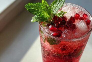 Pomegranate Mint Mojito Mocktail