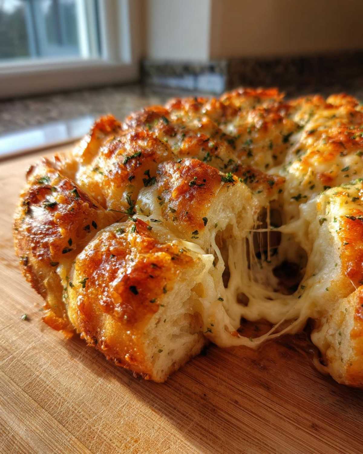 Pull-Apart Cheesy Garlic Breadsticks - detail 3