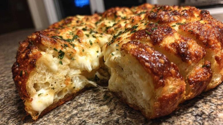 Pull-Apart Cheesy Garlic Breadsticks