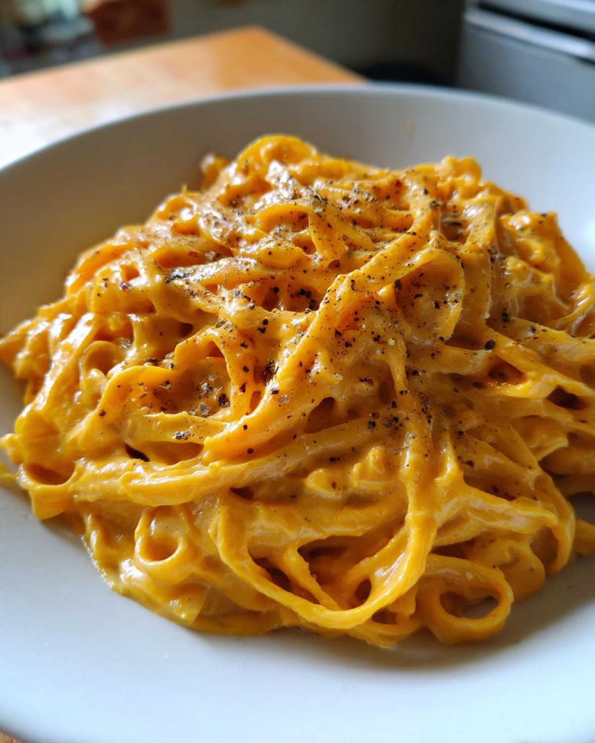 Pumpkin Alfredo Pasta - detail 1