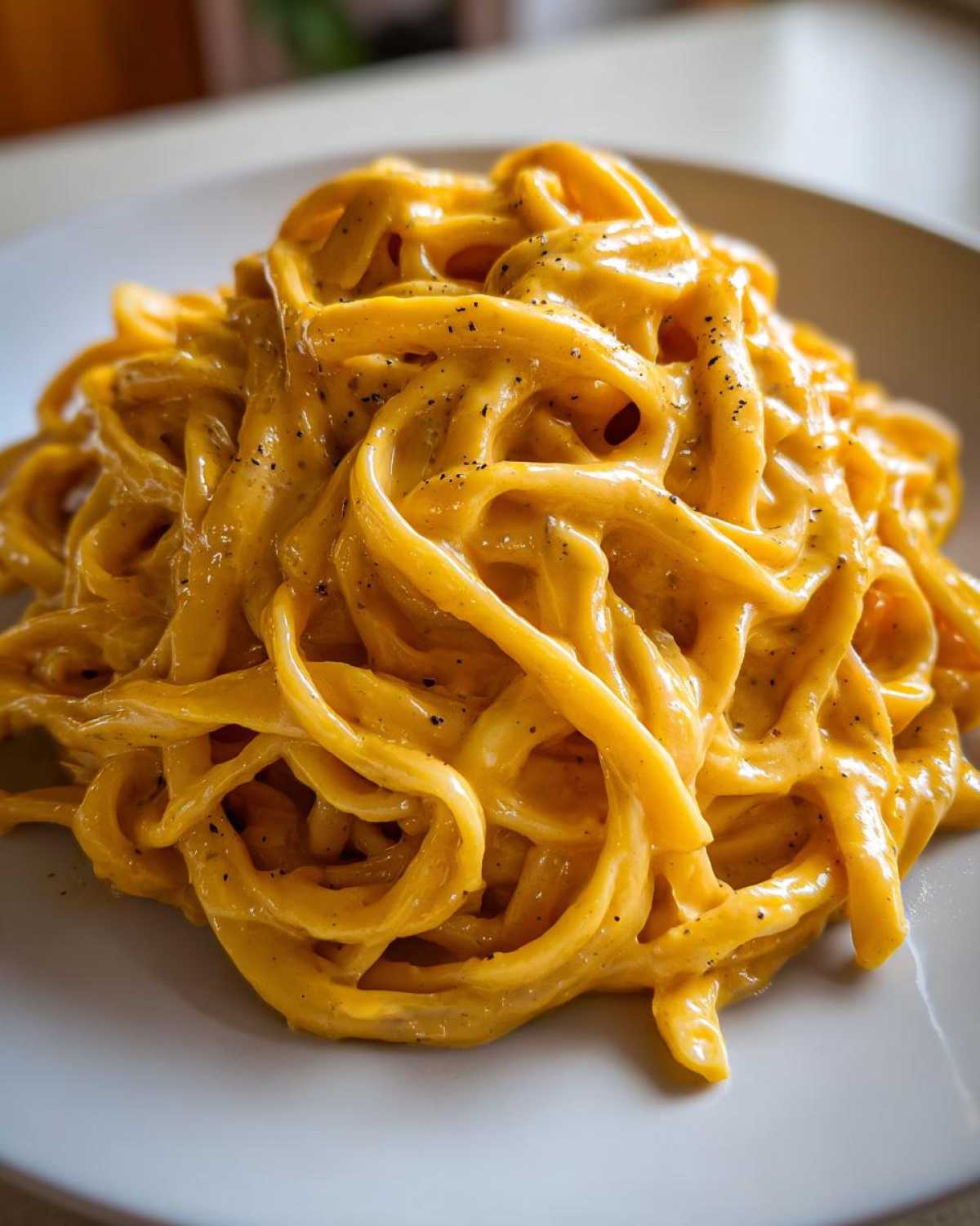 Pumpkin Alfredo Pasta - detail 2